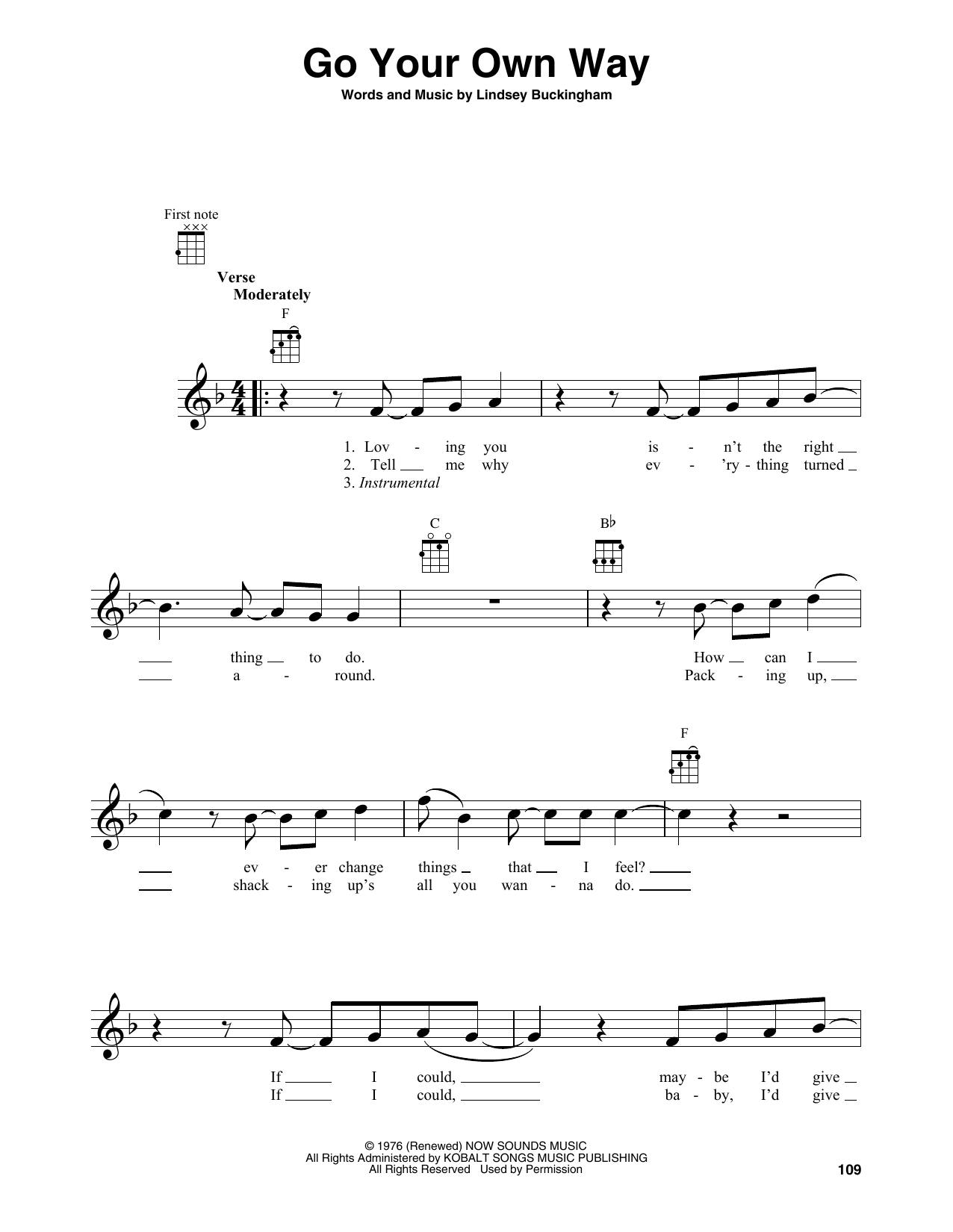 Product gallery: Page 1 of 1 Go Your Own Way, Fleetwood Mac