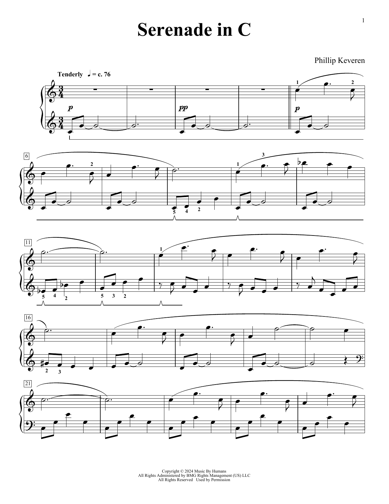 Product picture to: Serenade In C (My Beautiful Baby)