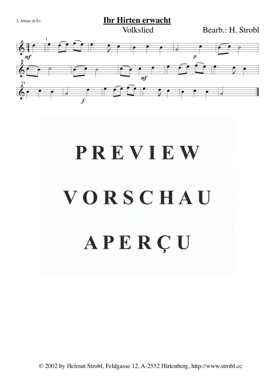 gallery: Ihr Hirten erwacht, , Saxophonquintett AATTB