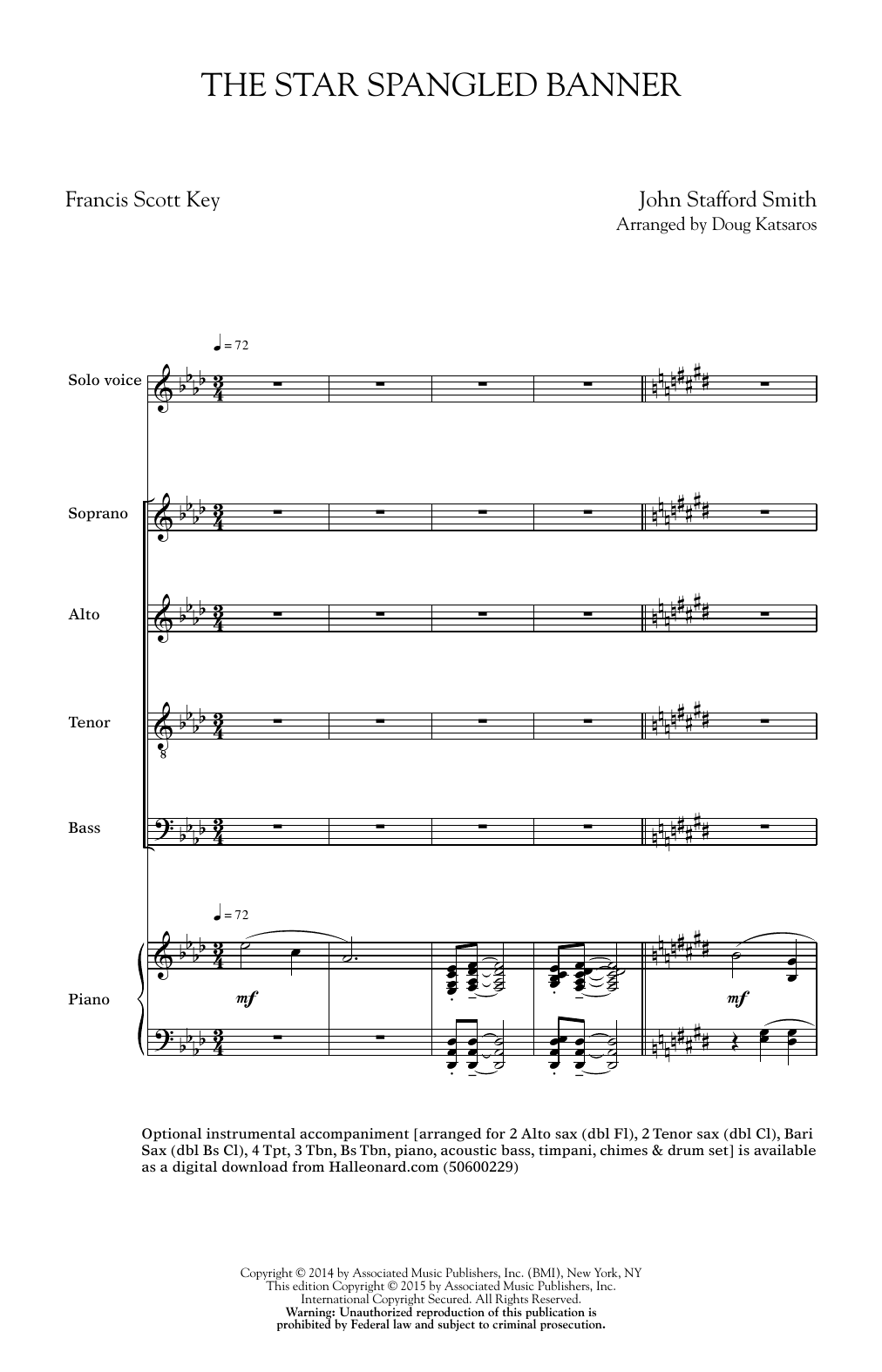 Produktbild zu: The Star Spangled Banner