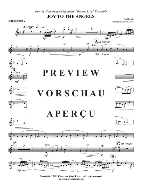 Product gallery: Page 11 of 18 Joy to the Angels , , (Tuba Quartet: 2x Baritone, 2xTuba)