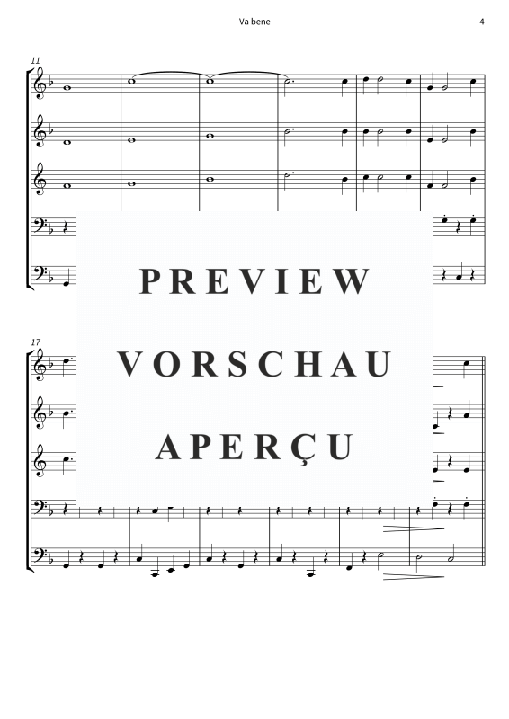 Produktgalerie: Seite 6 von 11 Va bene, Peter Kraus, (Blechbläserquintett)