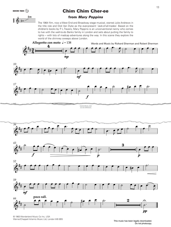 Product gallery: Page 1 of 1 Chim Chim Cher-Ee (from 'Mary Poppins'), Richard M. Sherman