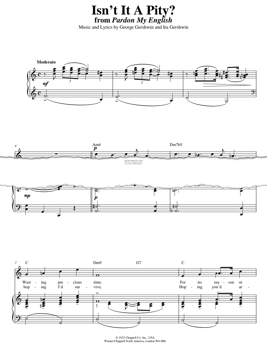 gallery: Isn't It A Pity?, George Gershwin