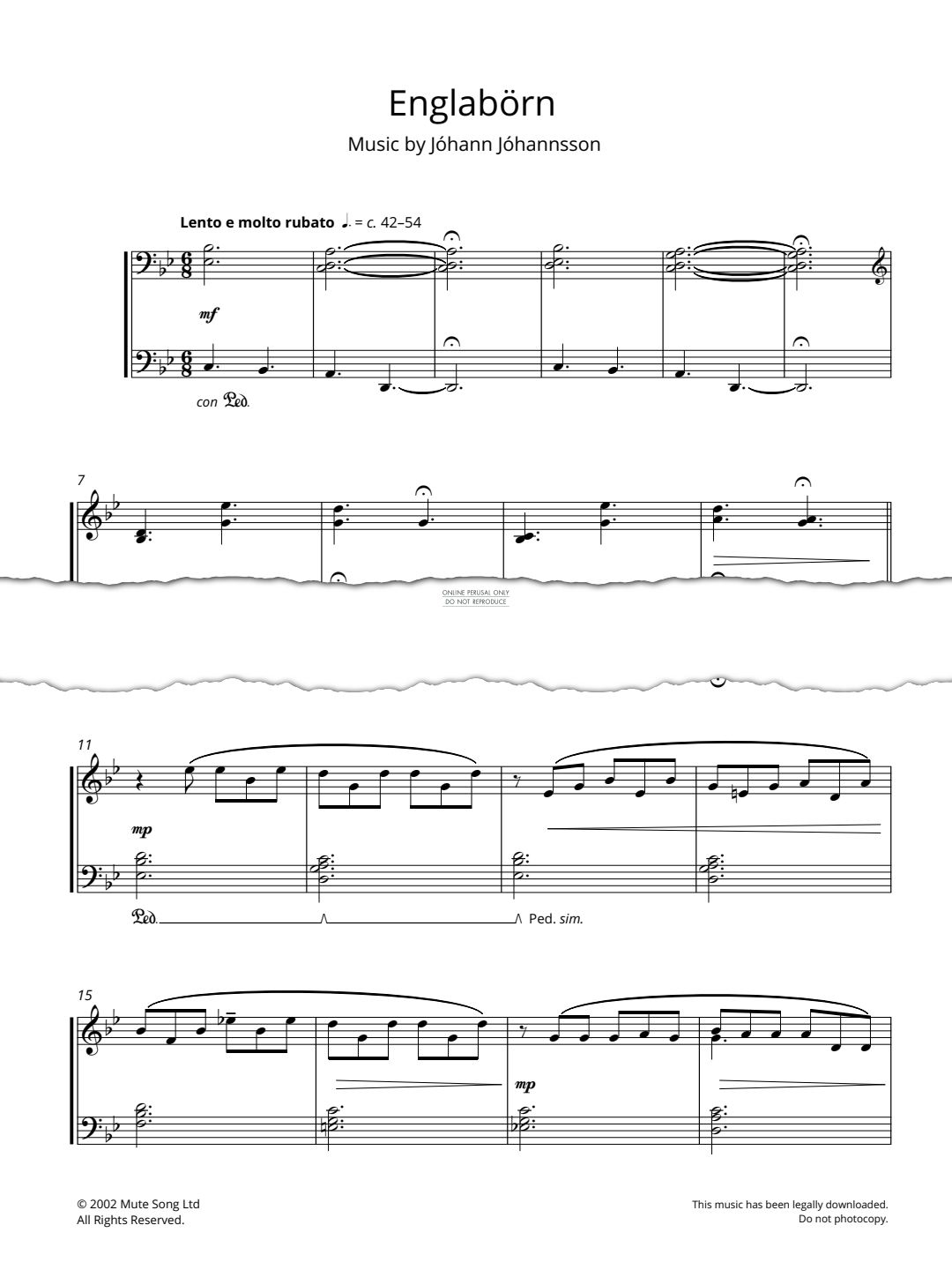 Produktgalerie: Seite 1 von 1 Englabörn, Jóhann Jóhannsson, Klavier