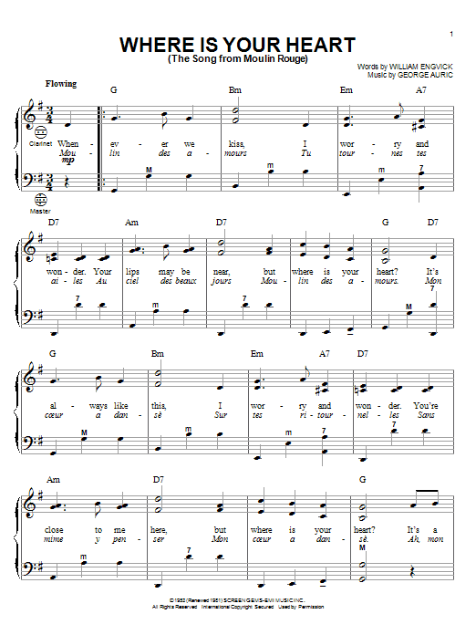 Product gallery: Page 1 of 1 Where Is Your Heart (The Song From Moulin Rouge), Percy Faith