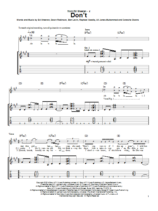 Produktbild zu:  Don't - Ed Sheeran