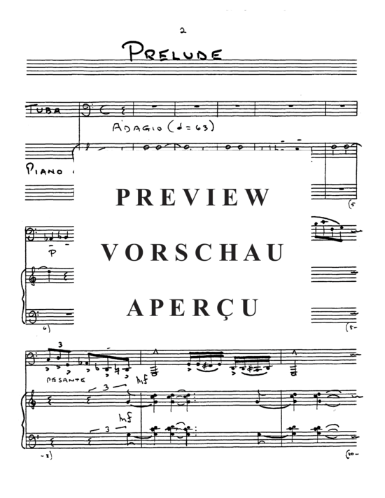Produktgalerie: Seite 4 von 21 Prelude and Farandola , , (Tuba + Klavier)