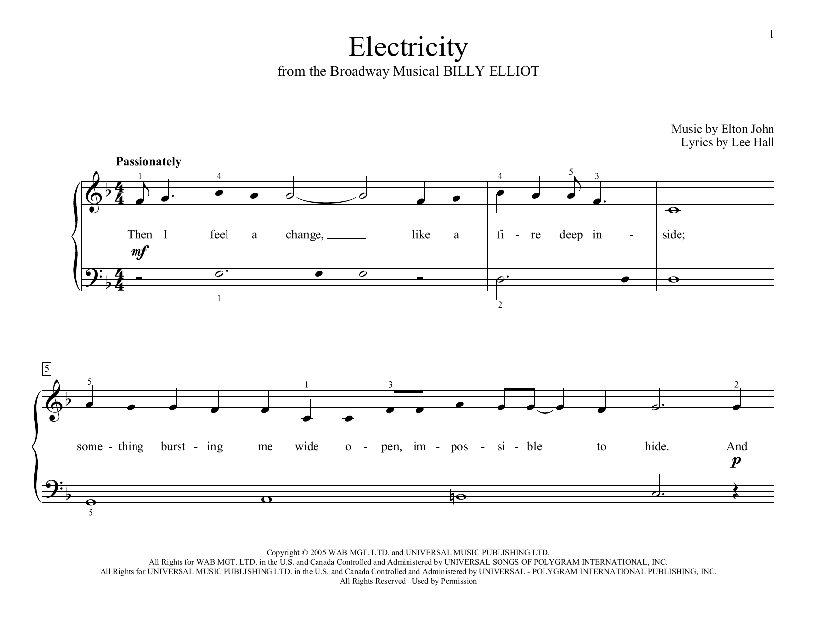 Produktbild zu: Electricity (arr. Christopher Hussey)