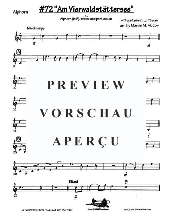 Produktgalerie: Seite 11 von 11 Am Vierwaldstättersee, , Alphorn, Blechbläser Ensemble und Schlagwerk