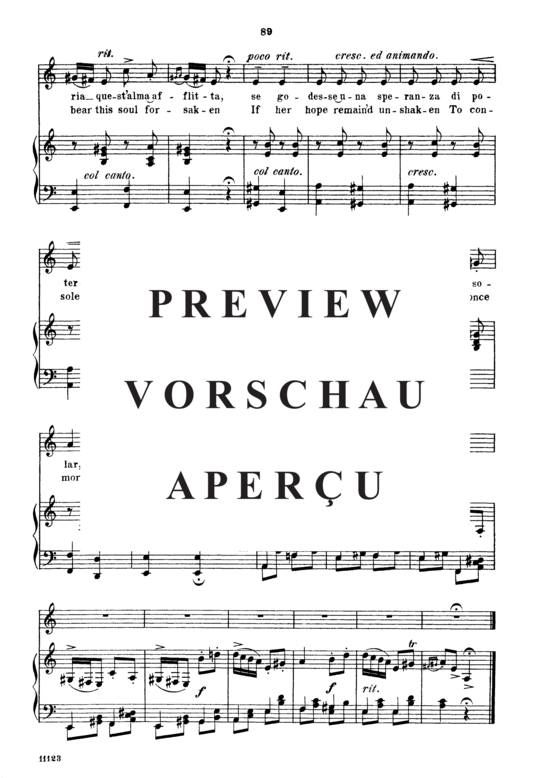 Product gallery: Page 7 of 7 Ogni pena più spietata, Parisotti, Alessandro, Medium Voice and Piano
