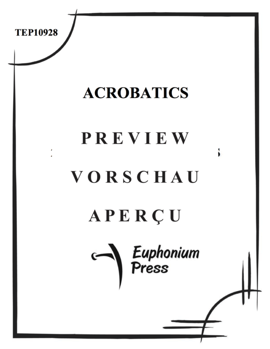 Produktgalerie: Seite 2 von 21 Acrobatics , , (2x Euphonium oder 2x Tuba + Klavier)
