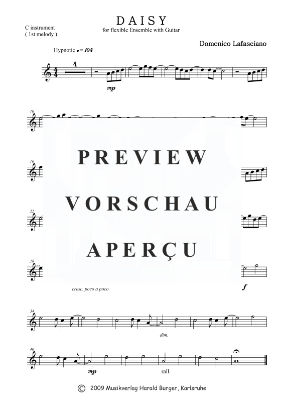 Product gallery: Page 5 of 7 Daisy (Einzelstimmen), , Mixed ensemble for flexible instrumentation with guitar