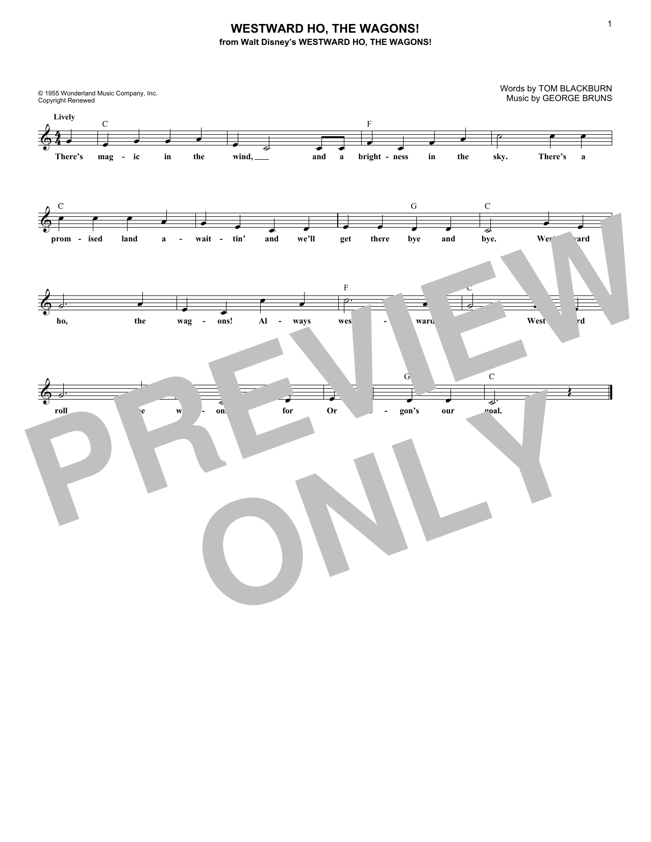 Produktbild zu: Westward Ho, The Wagons!