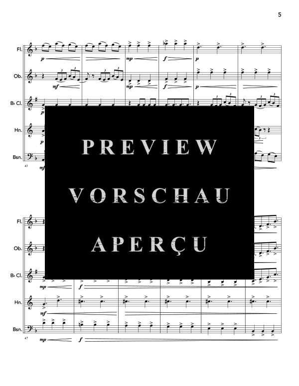 Produktgalerie: Seite 9 von 11 Drowning, , (Holzbläser Quintett)