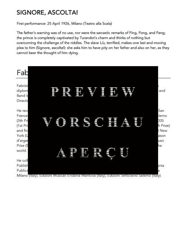 Produktgalerie: Seite 4 von 8 Signore Ascolta, , (Trompete in B und Klavier)