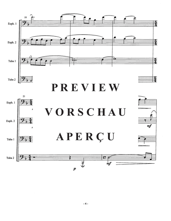 Product gallery: Page 7 of 21 Adagio , , (Tuba Quartet)