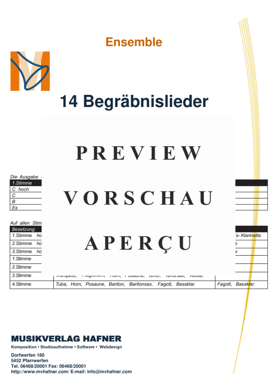 gallery: 14 Begräbnislieder, , (Blechbläser Quartett)