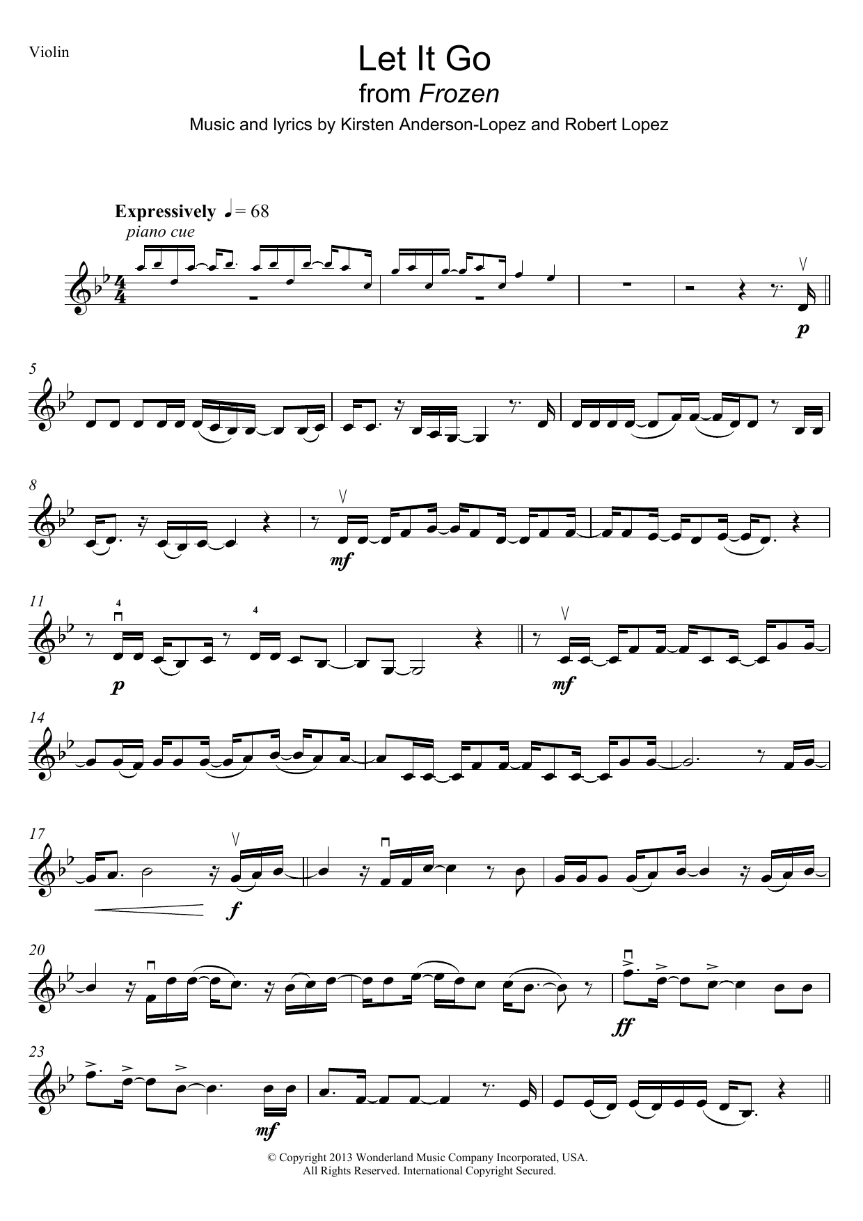 Produktbild zu: Let It Go (from Frozen)
