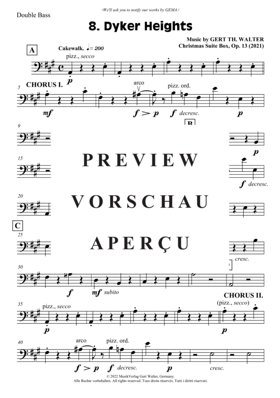 Produktgalerie: Seite 18 von 21 Christmas Suite Box , , (Stimmenauszug Kontrabass)