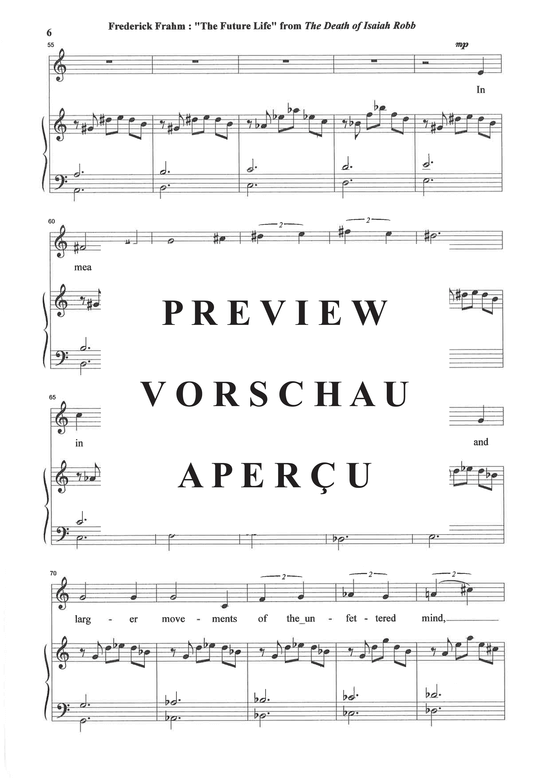 Product gallery: Page 7 of 14 The Future Life from The Death of Isaiah Robb , , (Mezzo-Sopran + Klavier)