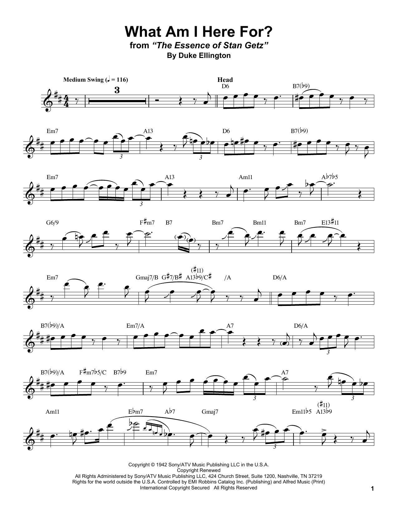 Product gallery: Page 1 of 1 What Am I Here For?, Stan Getz