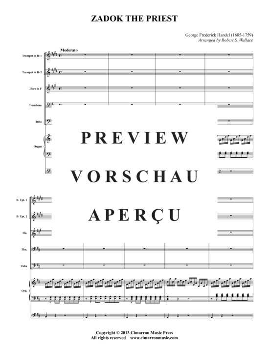 gallery: Zadok the Priest , , (Blechbläser-Quintett + Orgel)