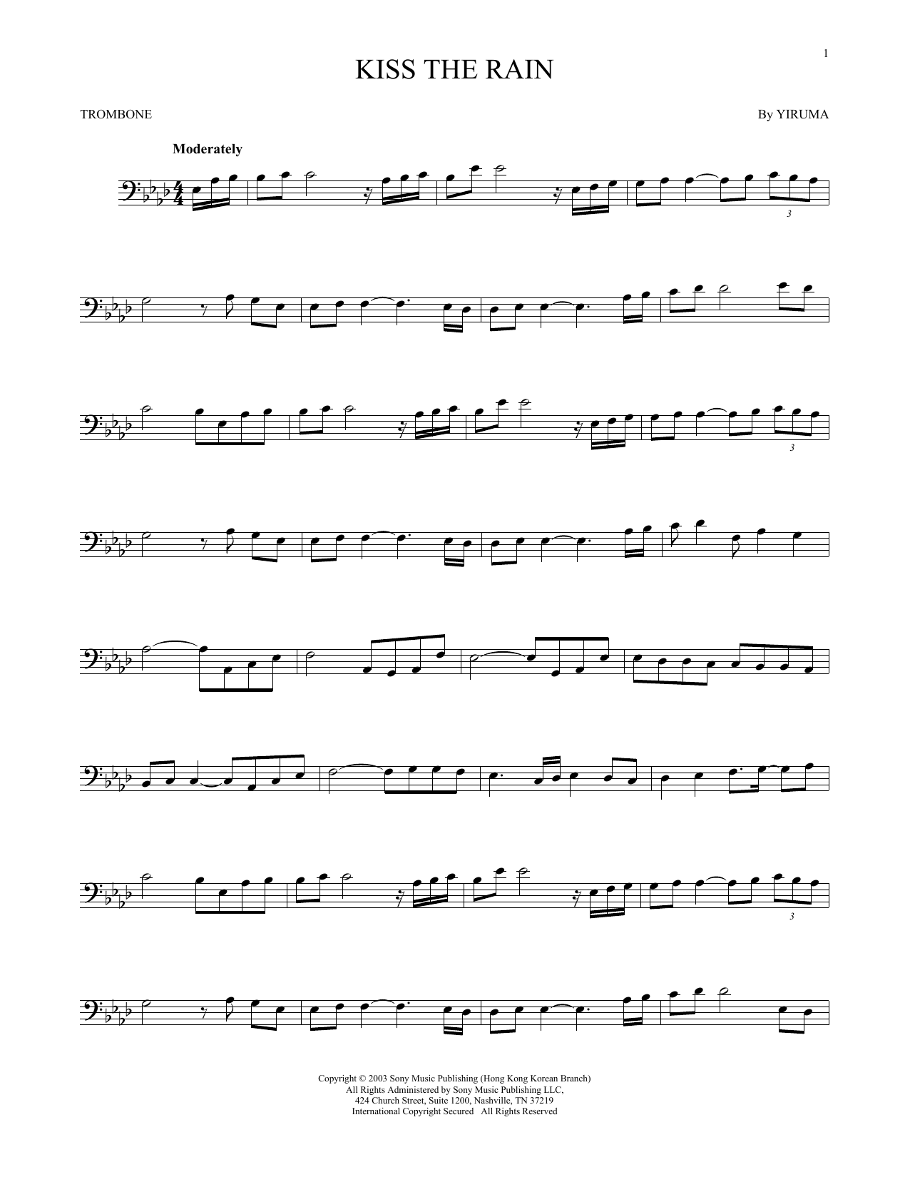 Product gallery: Page 1 of 1 Kiss The Rain, Yiruma