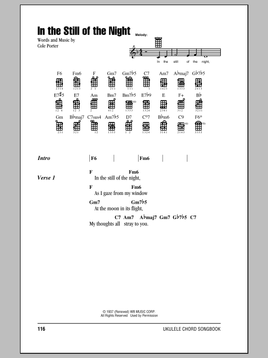 Product gallery: Page 1 of 1 In The Still Of The Night, Cole Porter