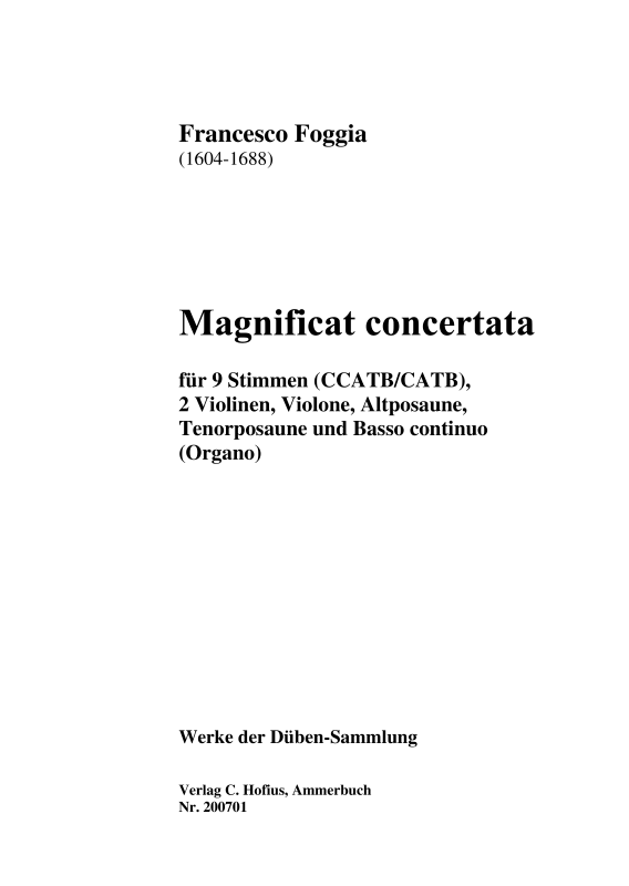 Produktbild zu: Magnificat concertata