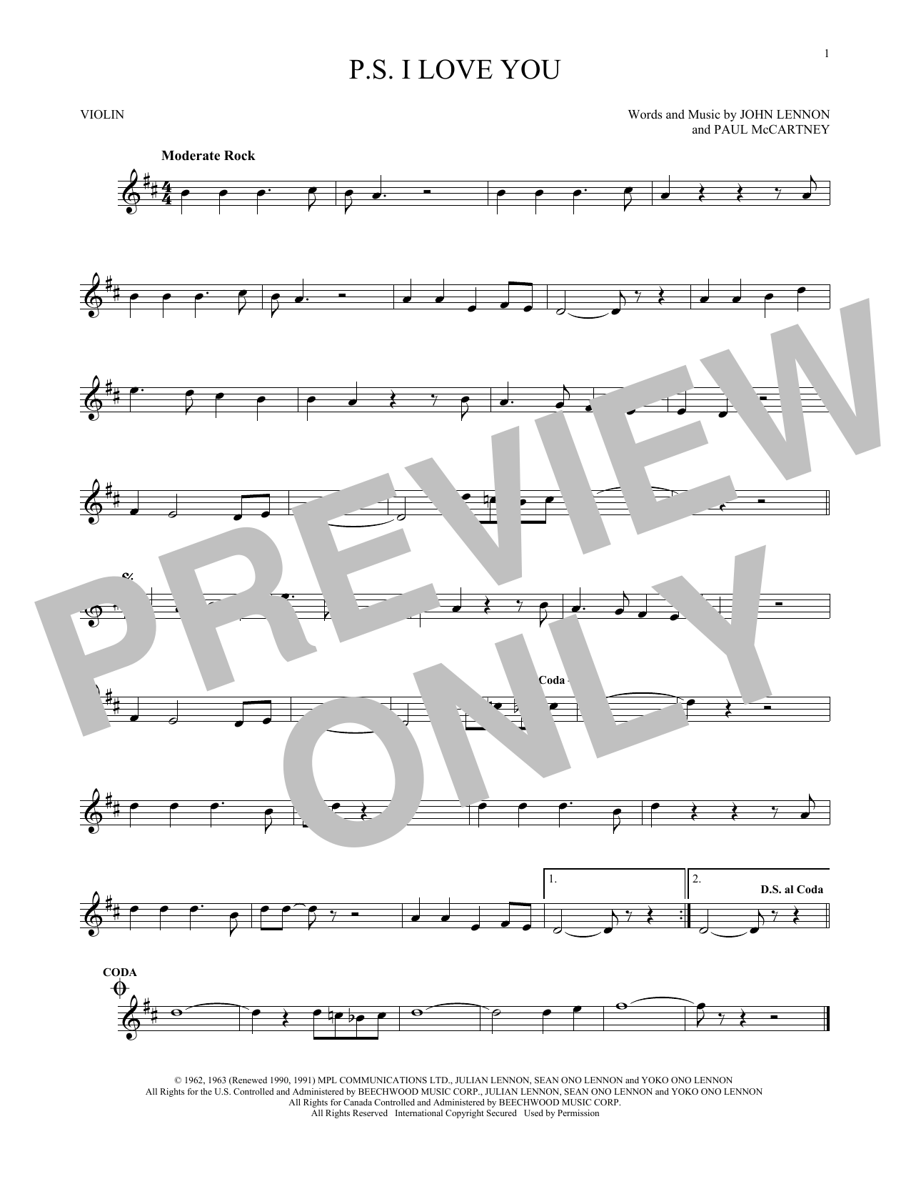 Product gallery: Page 1 of 1 P.S. I Love You, The Beatles