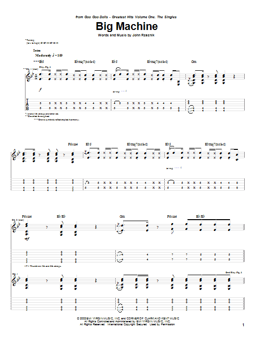 Product gallery: Page 1 of 1 Big Machine, Goo Goo Dolls