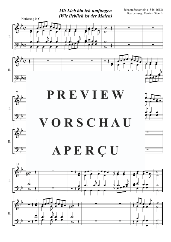 Product gallery: Page 2 of 3 Mit Lieb bin ich umfangen, , Trombone Choir - Double Choir