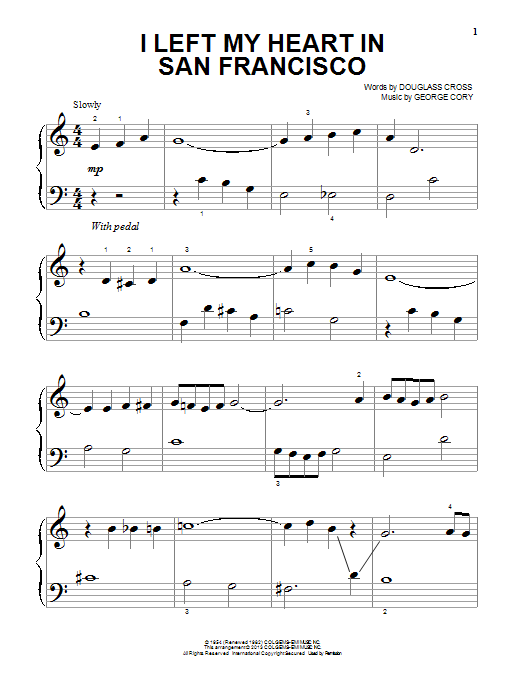 Produktgalerie: Seite 1 von 1 I Left My Heart In San Francisco, Tony Bennett, Klavier