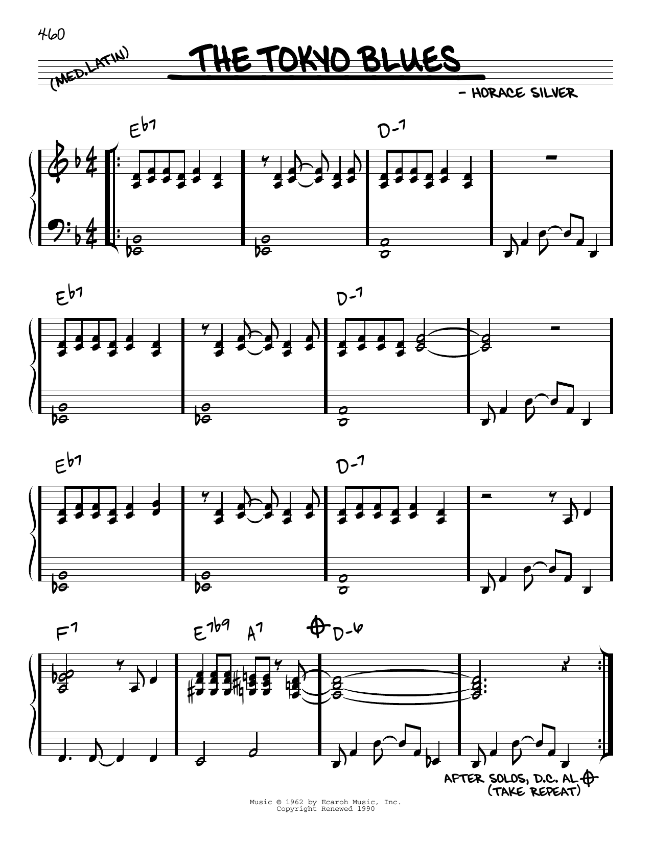 Produktbild zu:  The Tokyo Blues - Horace Silver