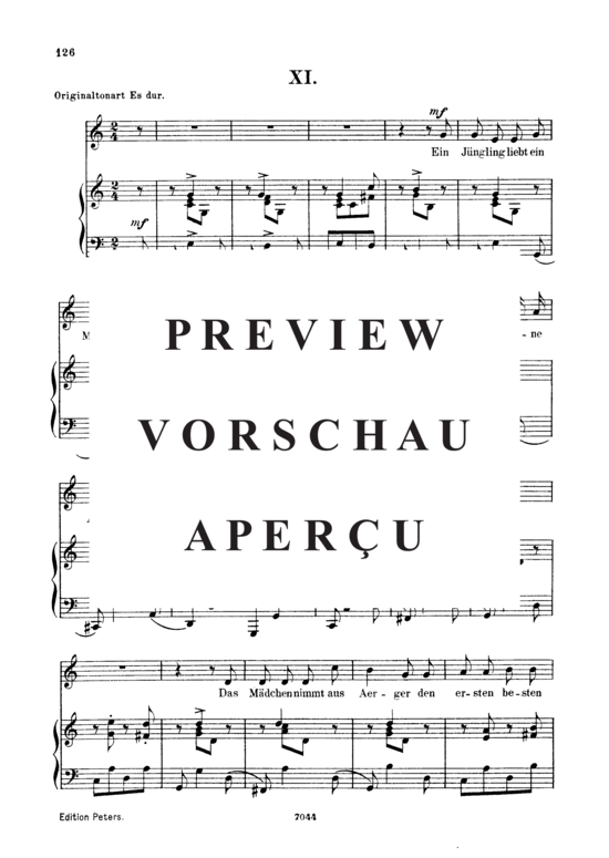 Product gallery: Page 2 of 3 Ein jüngling liebt ein mädchen, Op.48 No.11, , Low Voice and Piano