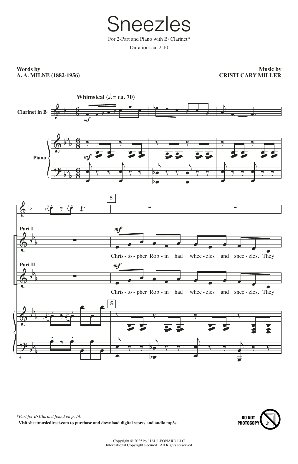 Produktgalerie: Seite 1 von 1 Sneezles, Cristi Cary Miller, Chor