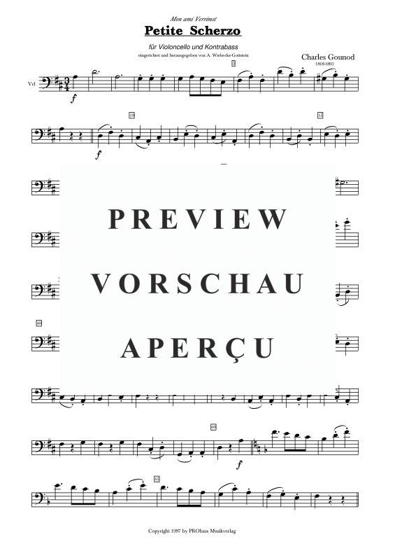 Produktgalerie: Seite 7 von 9 Petit Scherzo, , Cello und Kontrabass