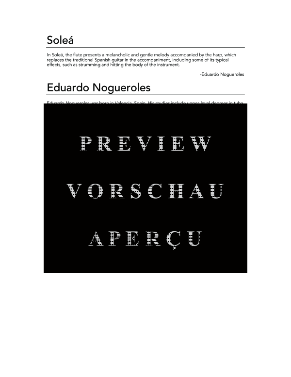 Produktgalerie: Seite 4 von 11 Soleá, , (Harfe und Flöte)