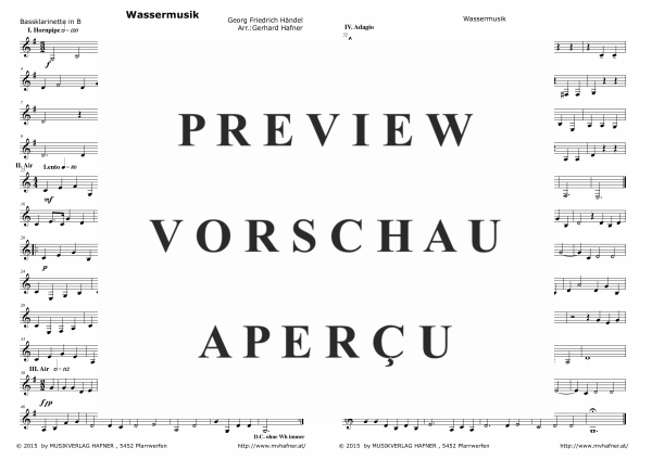 gallery: Wassermusik, , (Clarinet Quintet)