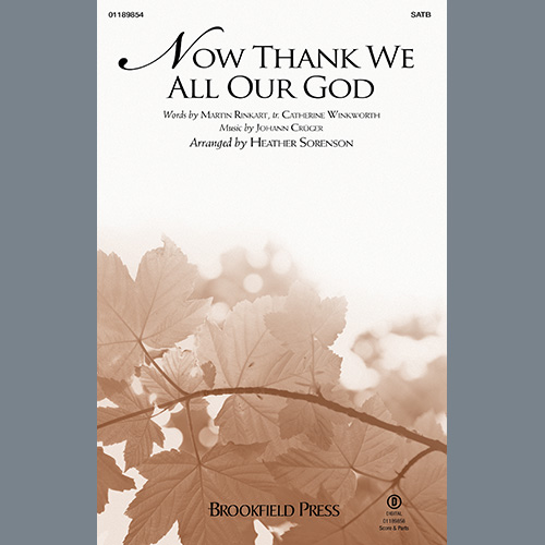 Product picture to: Now Thank We All Our God (arr. Heather Sorenson)