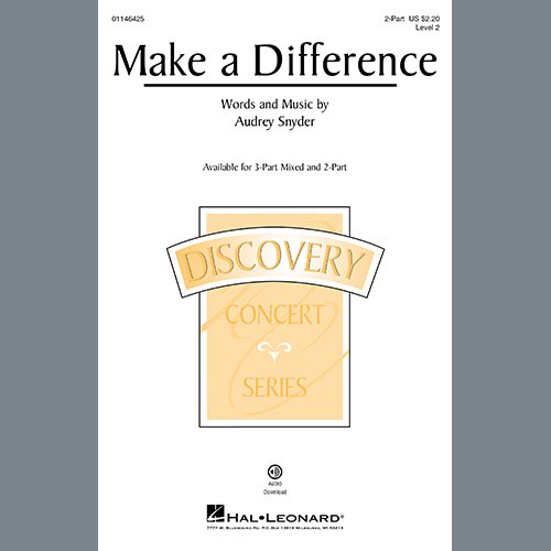 cover: Make A Difference, Audrey Snyder