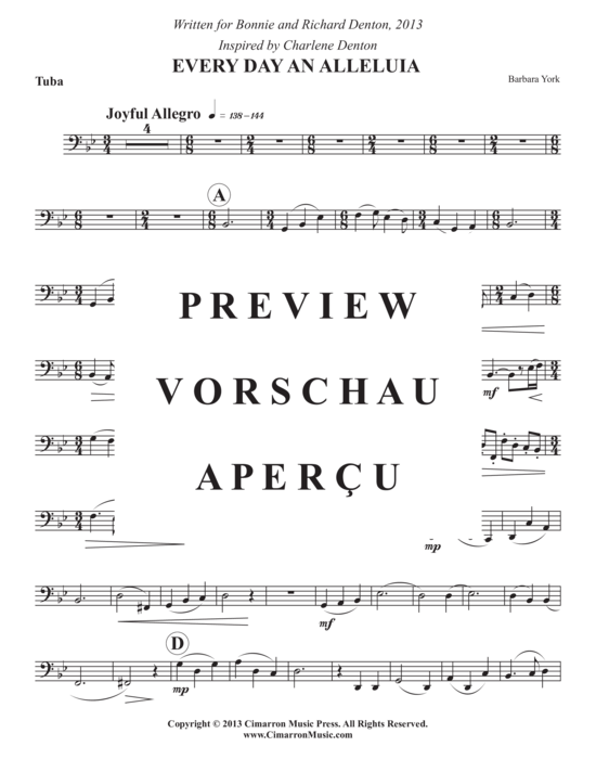 Product gallery: Page 21 of 21 Every Day an Alleluia , , (horn in F, tuba + piano)