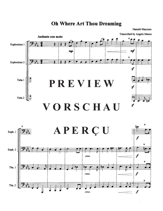 Product gallery: Page 3 of 10 Oh Where Art Thou Dreaming , , (Tuba Quartett EETT)