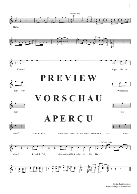 Product gallery: Page 4 of 4 Wenn Nicht Jetzt, Wann Dann , Höhner, (violin)