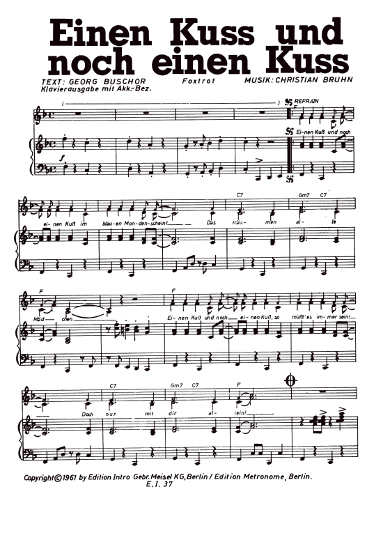 Produktbild zu: Einen Kuss und noch einen KussConny Froboess