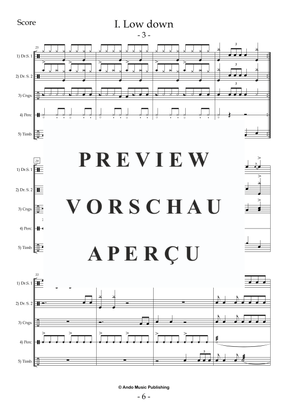 Produktgalerie: Seite 8 von 11 5 Ensemble Pieces for five Percussionists, , Percussion Ensemble Quintet