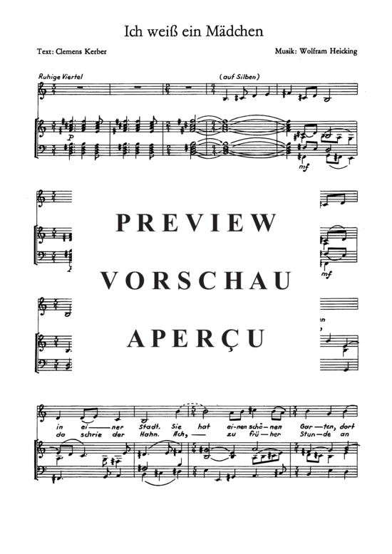 Product gallery: Page 4 of 4 Ich weiß ein Mädchen , , Piano and Voice