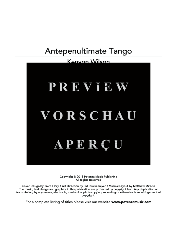Product gallery: Page 3 of 11 Antepenultimate Tango, , (Tuba Quartett EETT)