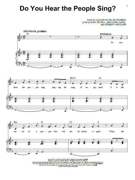 Produktbild zu: Do You Hear The People Sing?